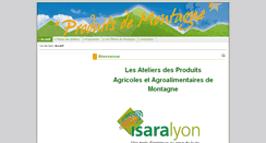 Desktop Screenshot of produitsdemontagne.isara.fr